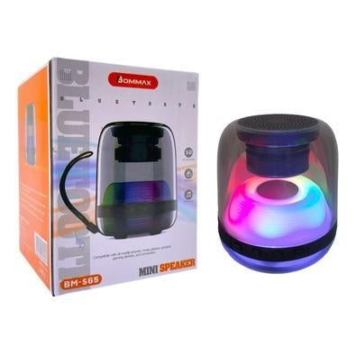 Caixa De Som Portátil Bommax, Bluetooth, LED, RGB, Estéreo, Bm-s68