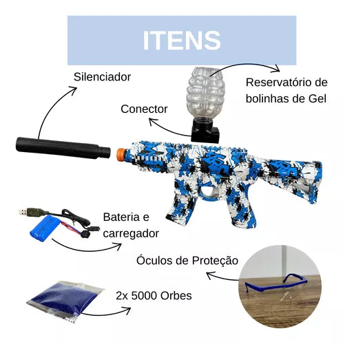 Kit 6 UND Lançador AK-47 & M4 (+ 30.000 bolinhas)