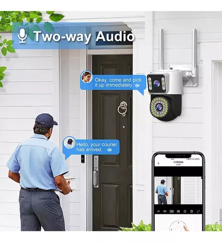 Camera Segurança Externa Lente Dupla Rastreamento Zoom A28b