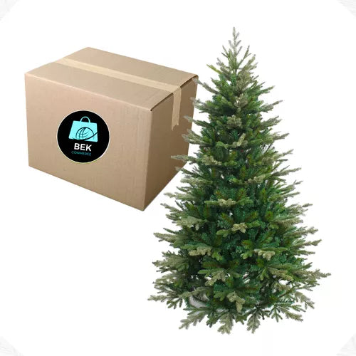 Arvore de Natal Nevada Cheia 150 cm 400 Galhos Natalina Árvore Pinheiro Grande Luxo Neve da Moda Tradicional Bekcommerce 1 Metro e Meio