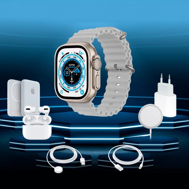 Kit Smartwatch 8 Ultra - 7 em 1