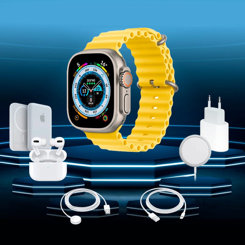 Kit Smartwatch 8 Ultra - 7 em 1