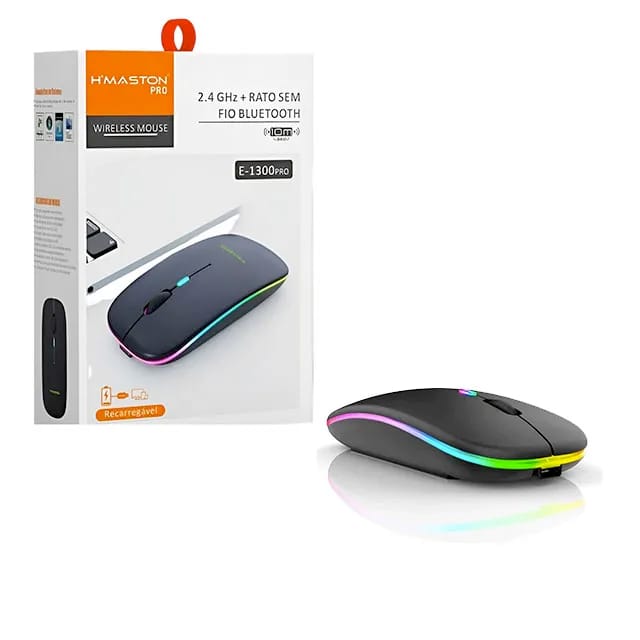 Kit Office - Mouse Sem fio + Teclado Bluetooth + Suporte para Tablet