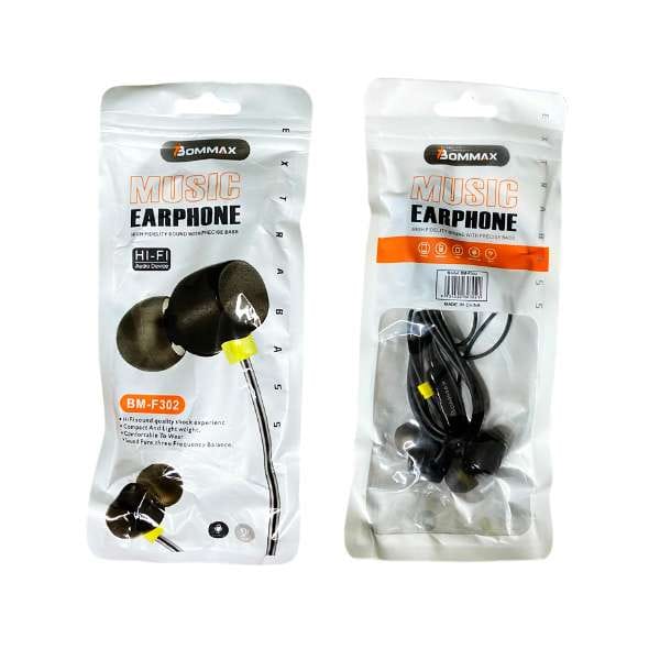 Fone de Ouvido Music Earphone - Bommax BM - F302