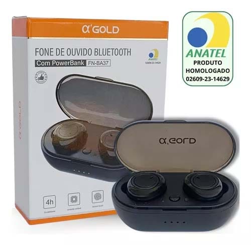 Fone de Ouvido Intra-auricular Bluetooth sem fio TWS In-Ear Airdot a'Gold