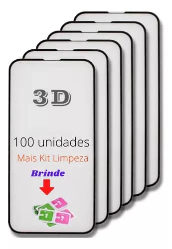 Kit com 200 Películas 3D Modelos mais vendidos - Motorola - Samsung - Iphone