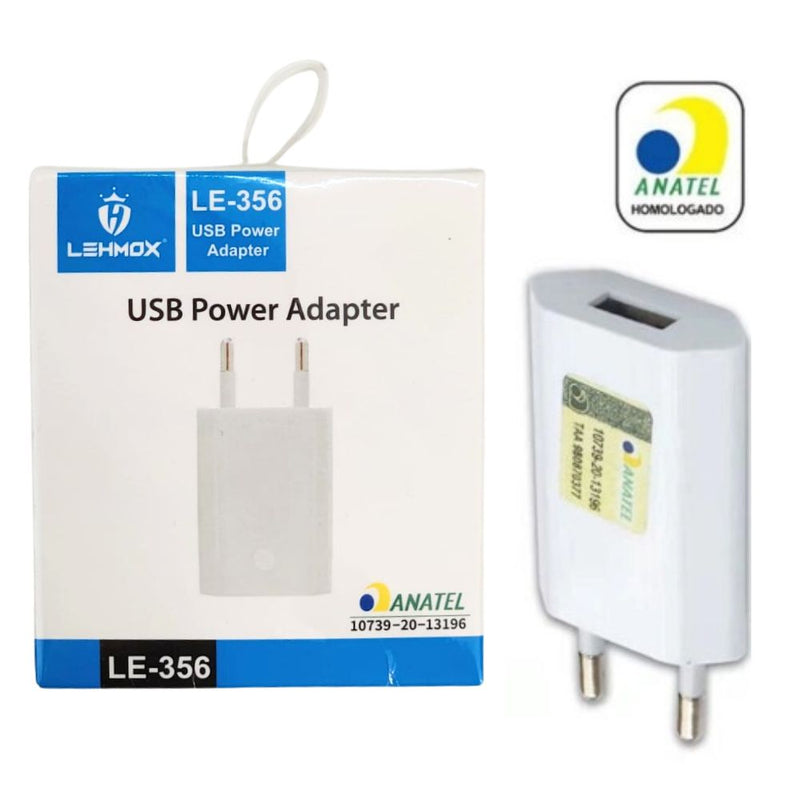 FONTE / CARREGADOR USB - LEHMOX - LE-356