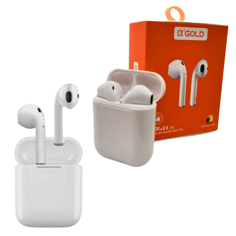 KIT 10 FONES DE OUVIDO BLUETOOTH 5.0 - AGOLD - FN-11