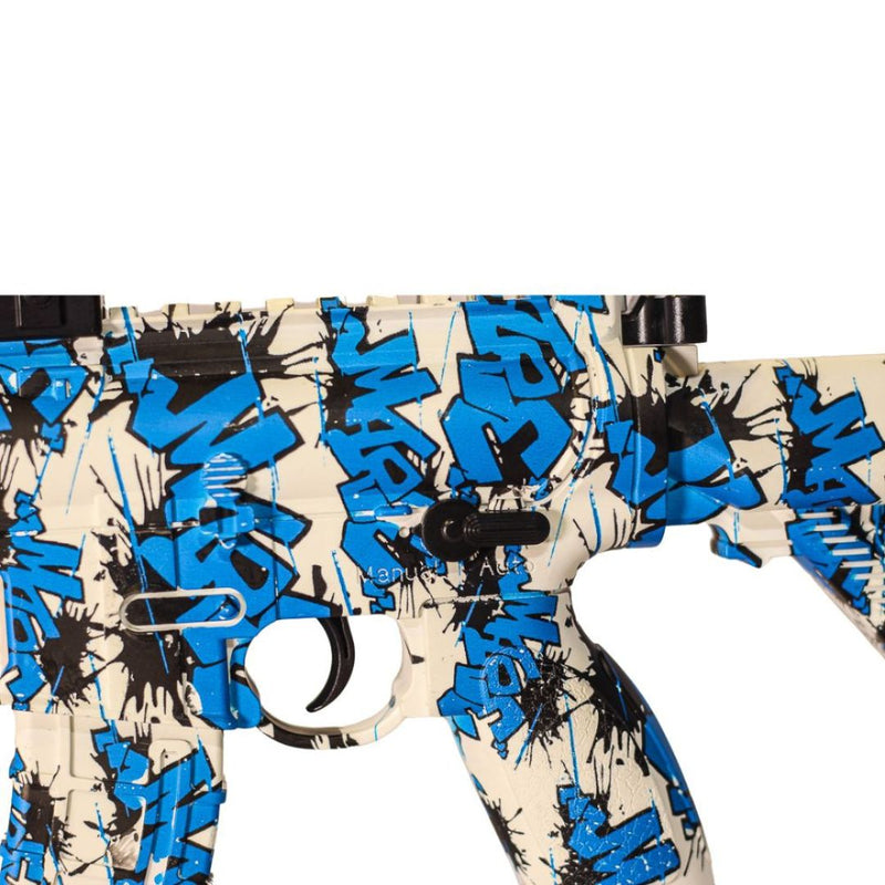 Lançador Rifle de Gel M416 Orbegel Azul com Branco