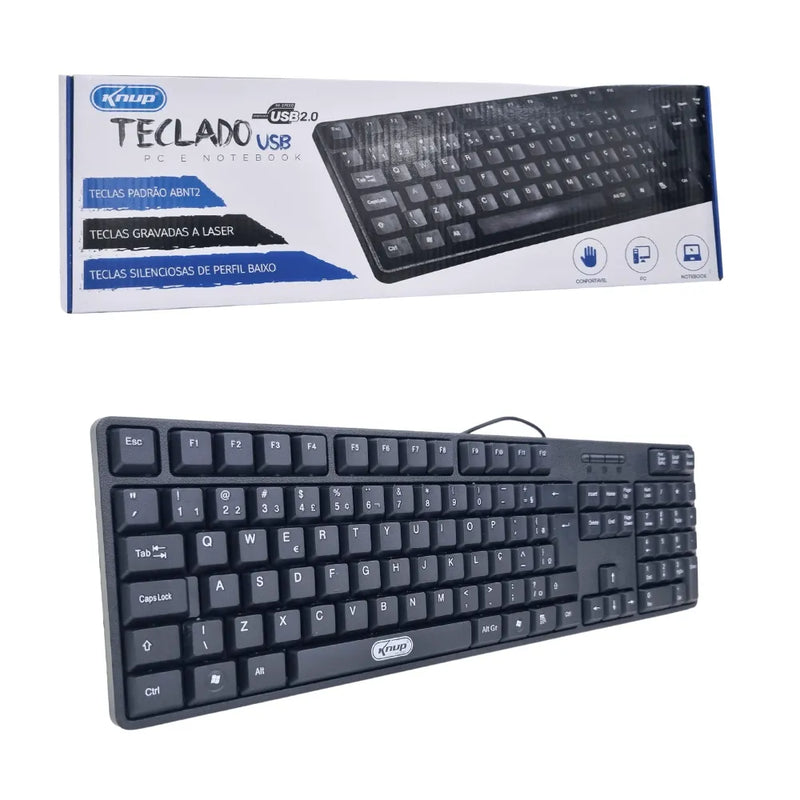 TECLADO USB - KNUP - KP-2044